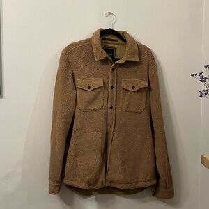 Todd Snyder Tan Sherpa Shirt Jacket